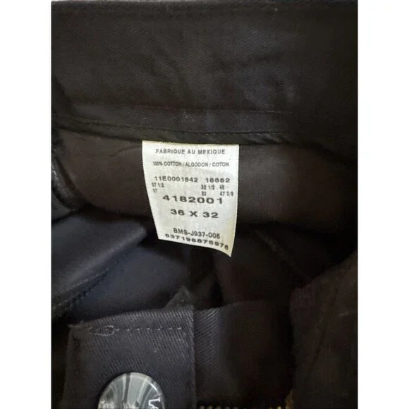 Lee Relaxed Fit Flat Front Blue Pants Men's 36x32 Stain Wrinkle Resistant - Picture 3 of 5